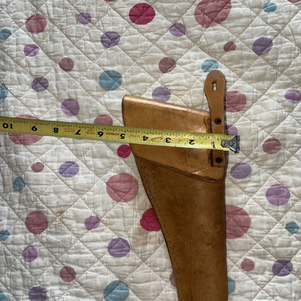 handmade leather holster left hand 12x5 Brown